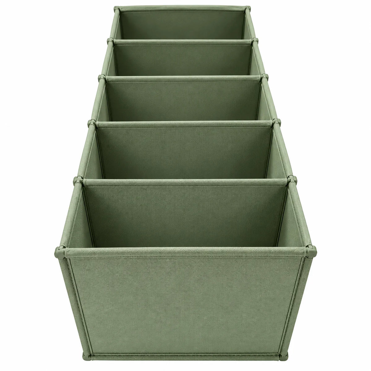 Neatwell 5-Shelf Hanging Closet Organizer – Sage Green Fabric Hanging Shelves for Sweaters, Jeans & Accessories