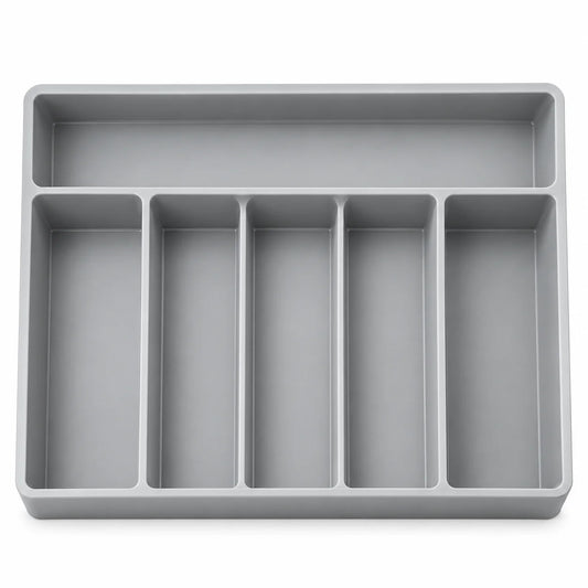 Neatwell 6-Compartment Drawer Organizer Tray – Rigid Cutlery & Utensil Holder for Kitchen Drawers