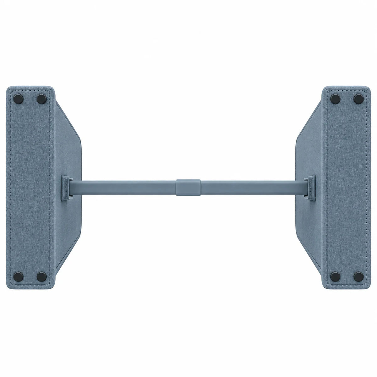 Neatwell Adjustable Closet Shelf Dividers – Expandable Shelf Separator Set with Telescoping Bar, Dusty Blue