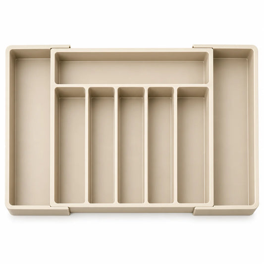 Neatwell Expandable Cutlery Tray – 8-Compartment Adjustable Silverware & Utensil Drawer Organizer